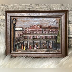 Kay Glenn New Orleans Street Scenes Woodgraph/Relief Carving Signed & Numbered